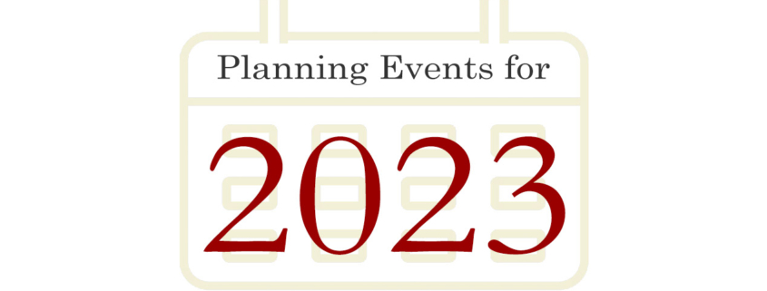 Planned Events for 2023